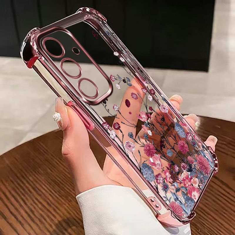 Samsung Galaxy S24 - Wielokolorowe, galwanizowane, odporne na wstrząsy etui