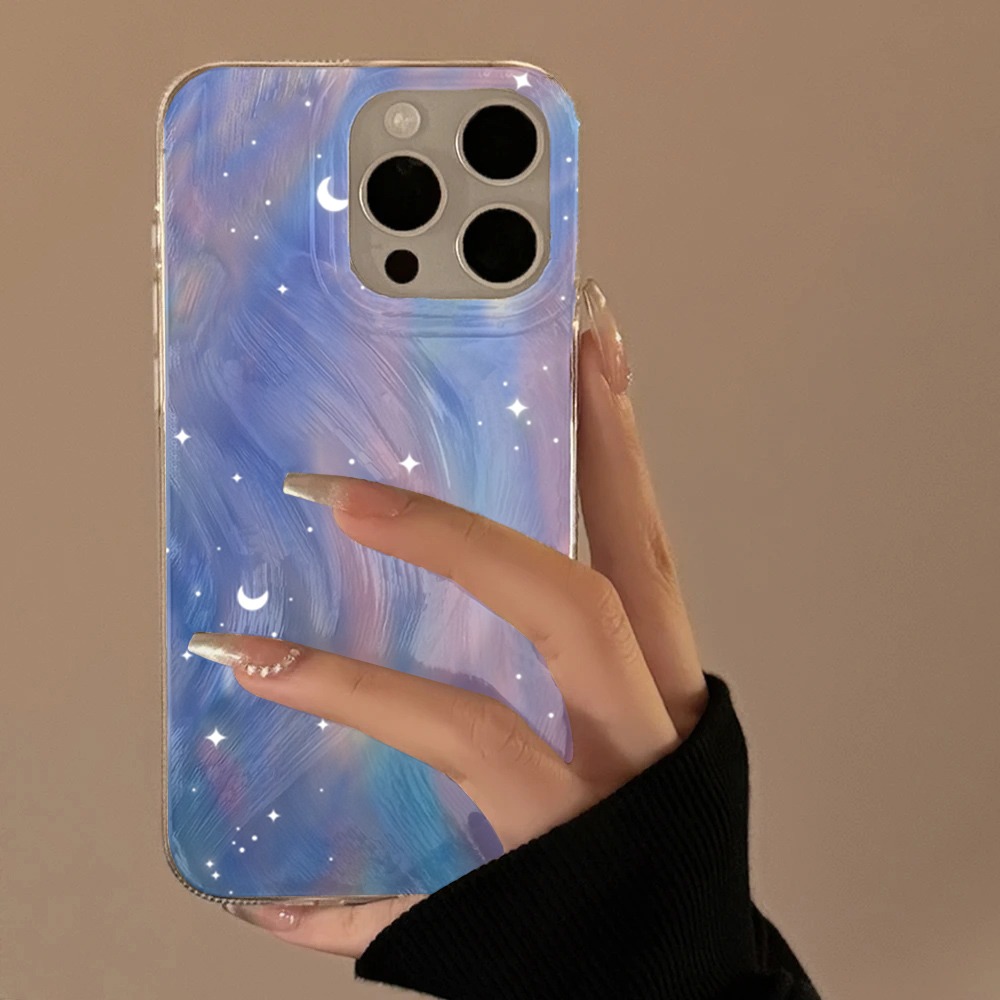 Samsung Galaxy S24 - Modny, błyszczący, gwiezdkowy, gradientowy, twardy futerał
