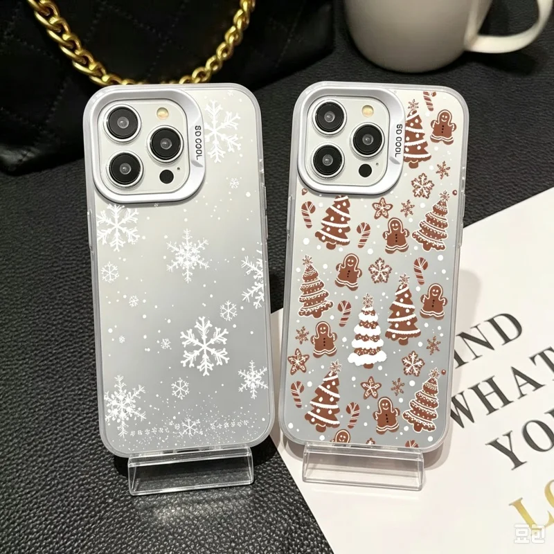 Oppo Reno 12 - Zimowe płatki śniegu, świąteczne etui na