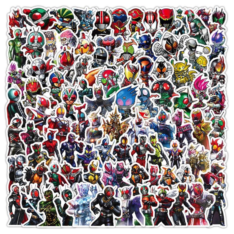 Tablet Accessories Aesthetic - 103 szt. Naklejki Kamen Rider Estetyczne,